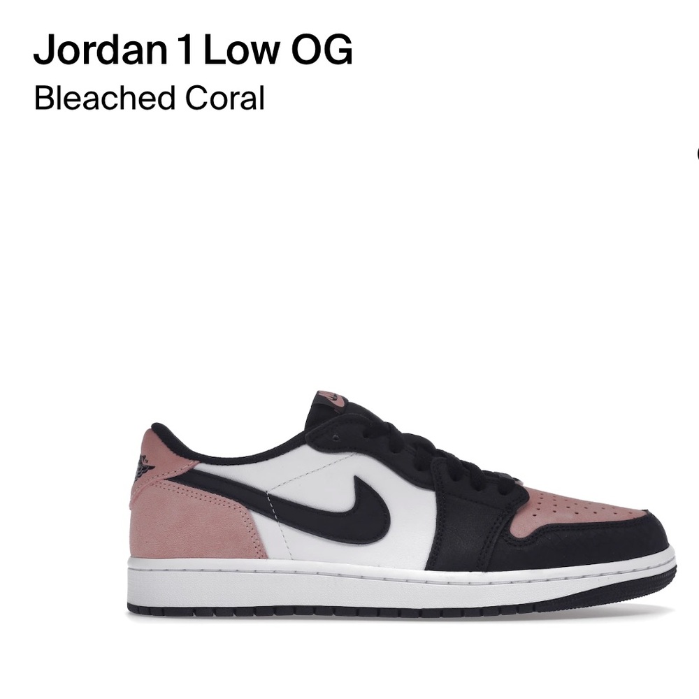 Jordan 1 Low Retro - Bleached Coral